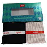 Raymond Unstitched Cotton Checkered Shirt & Trouser Fabric.