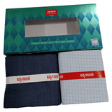 Raymond Unstitched Cotton Checkered Shirt & Trouser Fabric.