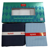 Raymond Unstitched Cotton Checkered Shirt & Trouser Fabric.
