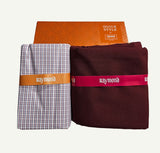 Raymond Cotton Blend Solid, Checkered Shirt & Trouser Fabric