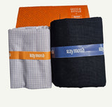 Raymond Cotton Blend Solid, Checkered Shirt & Trouser Fabric