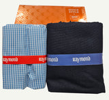 Raymond Cotton Blend Solid, Checkered Shirt & Trouser Fabric