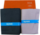 Raymond Cotton Blend Solid, Checkered Shirt & Trouser Fabric