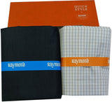 Raymond Cotton Blend Solid, Checkered Shirt & Trouser Fabric