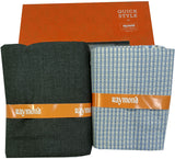 Raymond Cotton Blend Solid, Checkered Shirt & Trouser Fabric