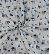 MANSFAB Mans Fab Cotton Blend Printed Shirt Fabric