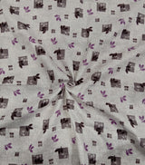 MANSFAB Mans Fab Cotton Blend Printed Shirt Fabric