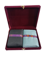 OCM Unstitched Cotton Blend Shirt & Trouser Fabric Solid