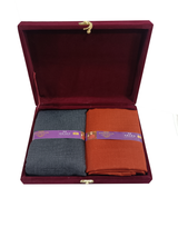 OCM Unstitched Cotton Blend Shirt & Trouser Fabric Solid.