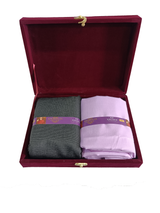 OCM Unstitched Cotton Blend Shirt & Trouser Fabric Solid