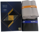 Raymond Unstitched Cotton Checkered Shirt & Trouser Fabric.