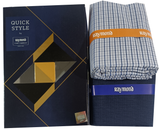 Raymond Unstitched Cotton Checkered Shirt & Trouser Fabric.