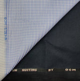 OCM Men's Cotton Shirt & Poly Viscose Trouser Fabric Combo Unstitched (Free Size) TUFAN-1011