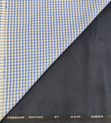 OCM Men's Cotton Shirt & Poly Viscose Trouser Fabric Combo Unstitched (Free Size) SILSILA-1012