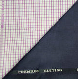 OCM Men's Cotton Shirt & Poly Viscose Trouser Fabric Combo Unstitched (Free Size) TUFAN-1016