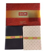 OCM Unstitched Cotton Shirt & Trouser Fabric Printed.