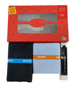 Raymond Unstitched Cotton Shirt & Trouser Fabric Checkered