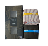 Raymond Unstitched Cotton Blend Shirt & Trouser Fabric Checkered.