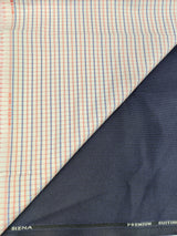 OCM Men's Cotton Shirt & Poly Viscose Trouser Fabric Combo Unstitched (Free Size) SILSILA-1019