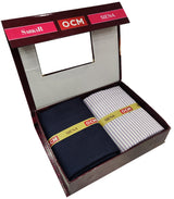OCM Men's Cotton Shirt & Poly Viscose Trouser Fabric Combo Unstitched (Free Size) OCMSARKAR-0019