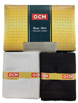 OCM Unstitched Cotton Shirt & Trouser Fabric Checkered