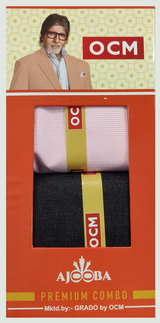 OCM Unstitched Cotton Shirt & Trouser Fabric Checkered