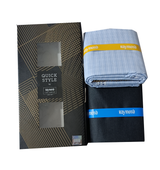 Raymond Unstitched Cotton Blend Shirt & Trouser Fabric Checkered.