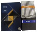 Raymond Unstitched Cotton Checkered Shirt & Trouser Fabric.