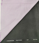 OCM Men's Cotton Shirt & Poly Viscose Trouser Fabric Combo Unstitched (Free Size) SILSILA-1021