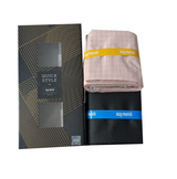 Raymond Unstitched Cotton Blend Shirt & Trouser Fabric Checkered.