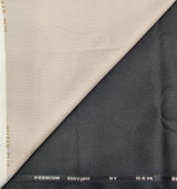 OCM Men's Cotton Shirt & Poly Viscose Trouser Fabric Combo Unstitched (Free Size) TUFAN-1024