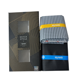 Raymond Unstitched Cotton Blend Shirt & Trouser Fabric Checkered.