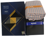 Raymond Unstitched Cotton Checkered Shirt & Trouser Fabric.