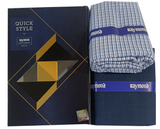 Raymond Unstitched Cotton Checkered Shirt & Trouser Fabric.