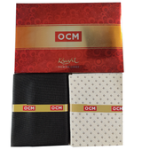 OCM Unstitched Cotton Shirt & Trouser Fabric Printed.
