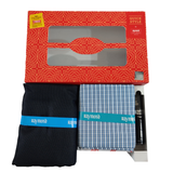 Raymond Unstitched Cotton Shirt & Trouser Fabric Checkered