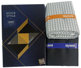 Raymond Unstitched Cotton Checkered Shirt & Trouser Fabric.