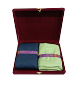 OCM Unstitched Cotton Blend Shirt & Trouser Fabric Solid