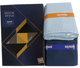 Raymond Unstitched Cotton Checkered Shirt & Trouser Fabric.