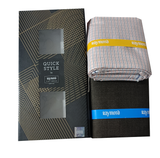 Raymond Unstitched Cotton Blend Shirt & Trouser Fabric Checkered.