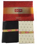 OCM Unstitched Cotton Shirt & Trouser Fabric Printed.