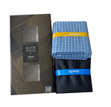 Raymond Unstitched Cotton Blend Shirt & Trouser Fabric Checkered.