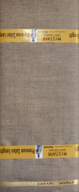 Mansfab Brocade Solid Safari Fabric (Unstitched)-0002