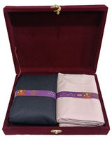 OCM Unstitched Cotton Blend Shirt & Trouser Fabric Solid