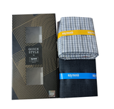Raymond Unstitched Cotton Blend Shirt & Trouser Fabric Checkered.