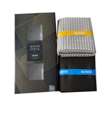 Raymond Unstitched Cotton Blend Shirt & Trouser Fabric Checkered