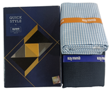 Raymond Unstitched Cotton Checkered Shirt & Trouser Fabric.