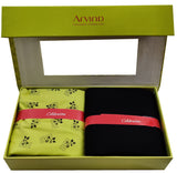 Arvind Pure Cotton Printed Shirt & Trouser Fabric (Unstitched)Yell-0037