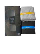 Raymond Unstitched Cotton Blend Shirt & Trouser Fabric Checkered