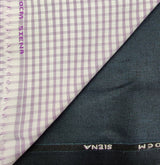 OCM Men's Cotton Shirt & Poly Viscose Trouser Fabric Combo Unstitched (Free Size) TUFAN-1038